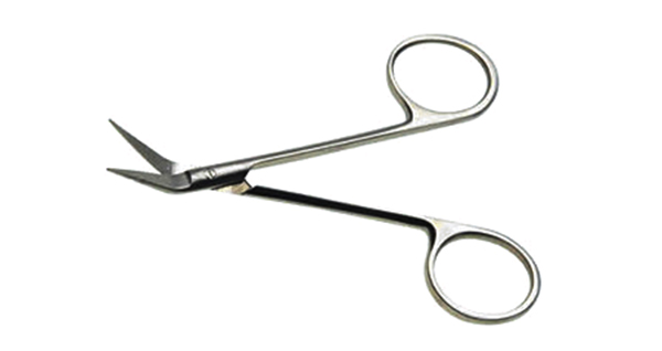 鼻剪 10CM 45°角彎尖 頭部精拋開(kāi)齒 （金柄）