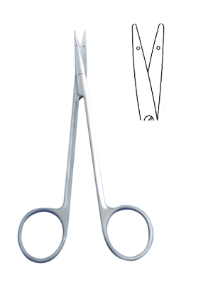 醫(yī)用剪（綜合組織剪）特快型 雙孔 彎 刃口開齒