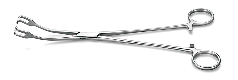 子宮夾持鉗 彎雙爪型（固定子宮）