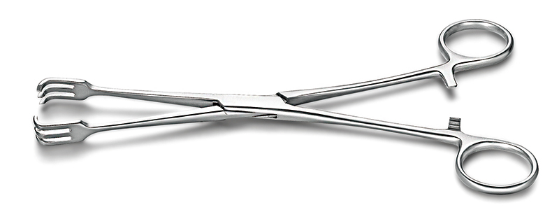 子宮夾持鉗 直三爪型（固定子宮）