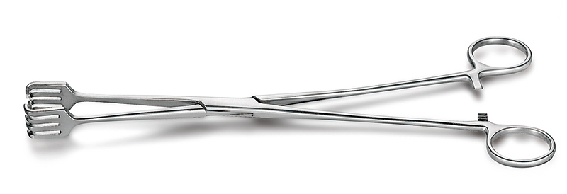 子宮夾持鉗 直四爪型（固定子宮）