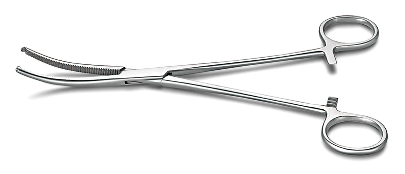 子宮夾持鉗 彎有鉤型（牽拉子宮）